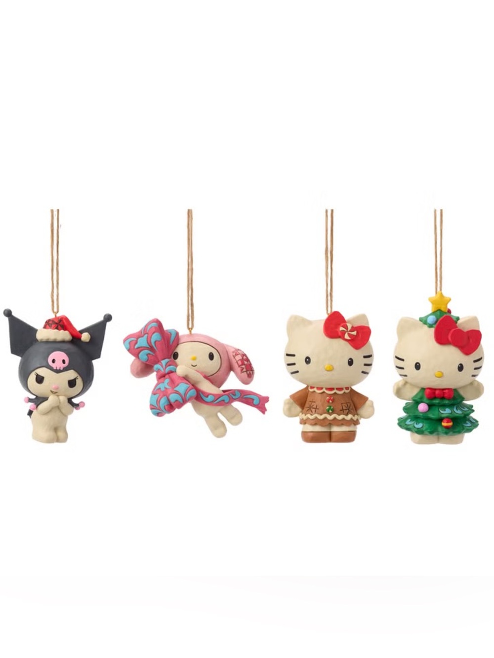 Hello Kitty and Friends Holiday Ornaments by Jim Shore, Set of 4